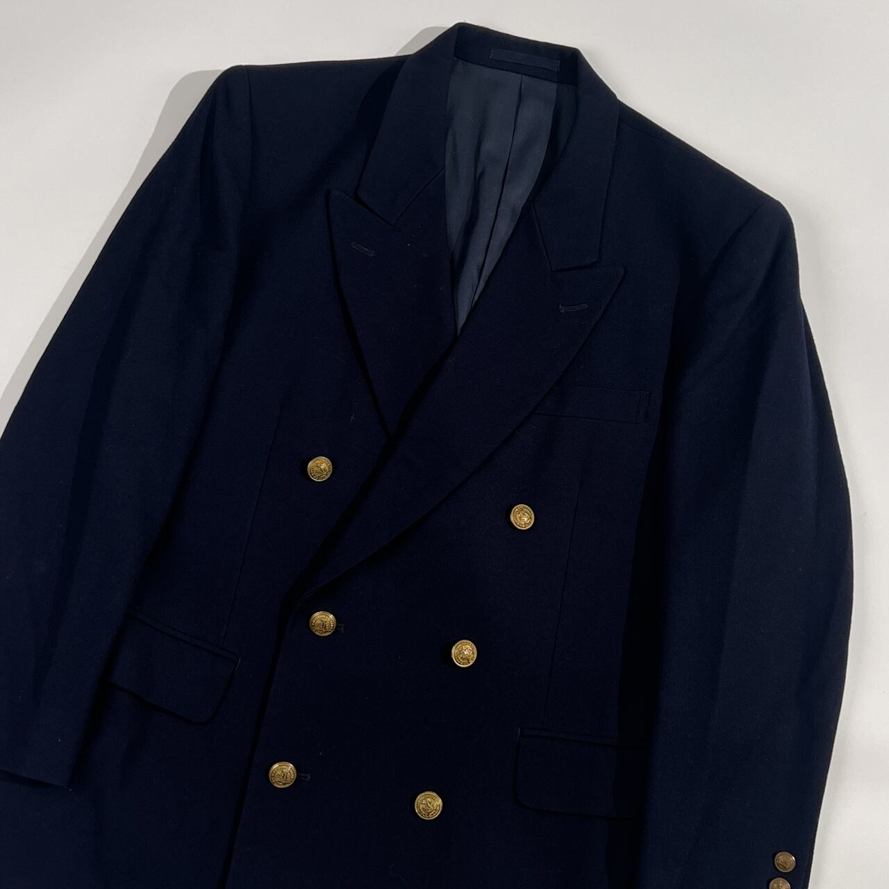 90s McGREGOR マックレガー 金ボタン ウール ダブル テーラード