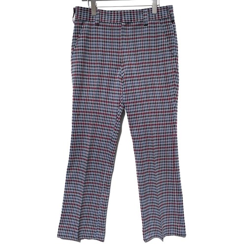 [Kentfield] Vintage Houndstooth Check Pattern Flare Pants [1970s-] Vintage Flare Pants W-33