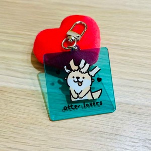 Otter Loversカワウソラバーズアクリルキーホルダー