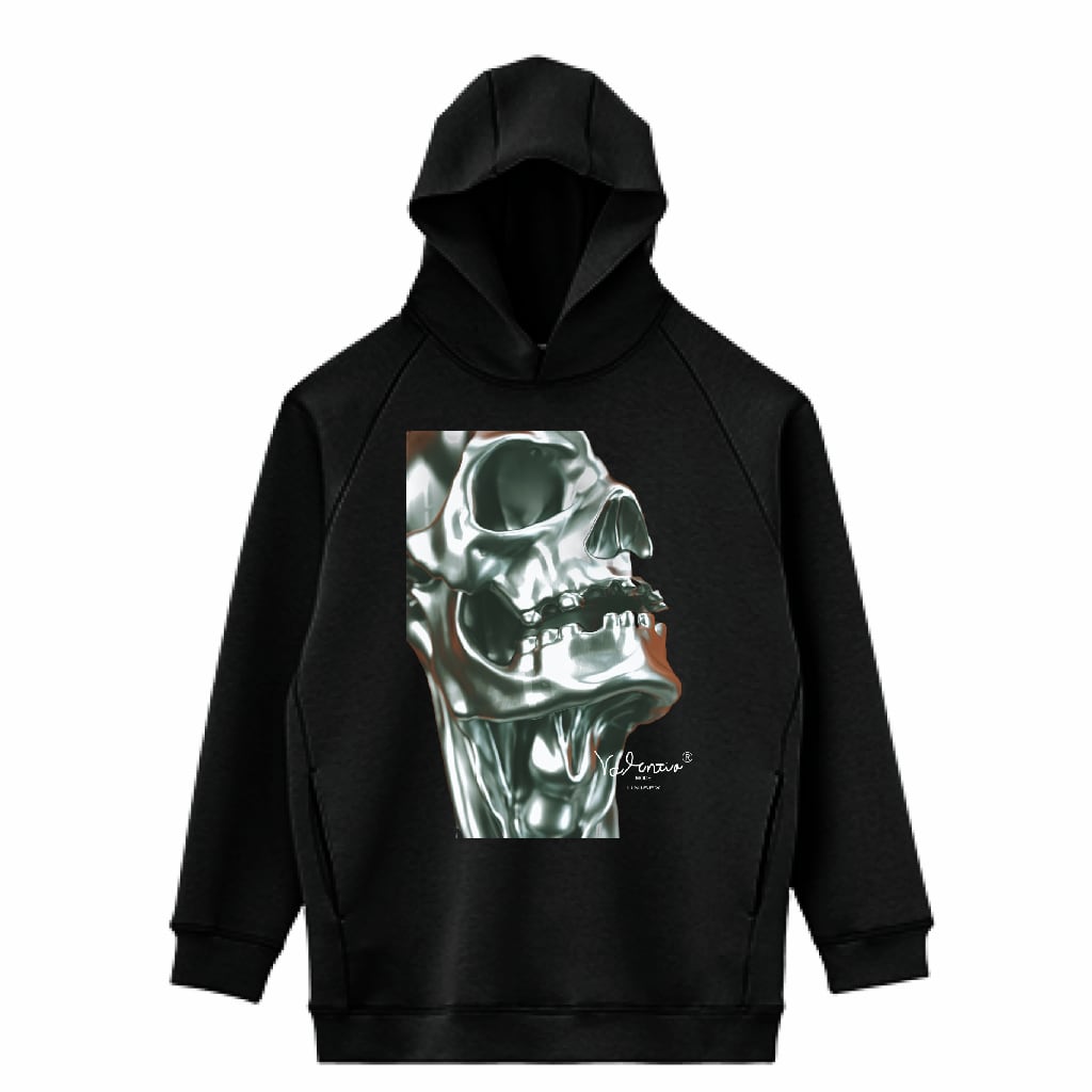 LIFEMAX 10oz ドライストレッチプルオーバーパーカー（両面印刷）