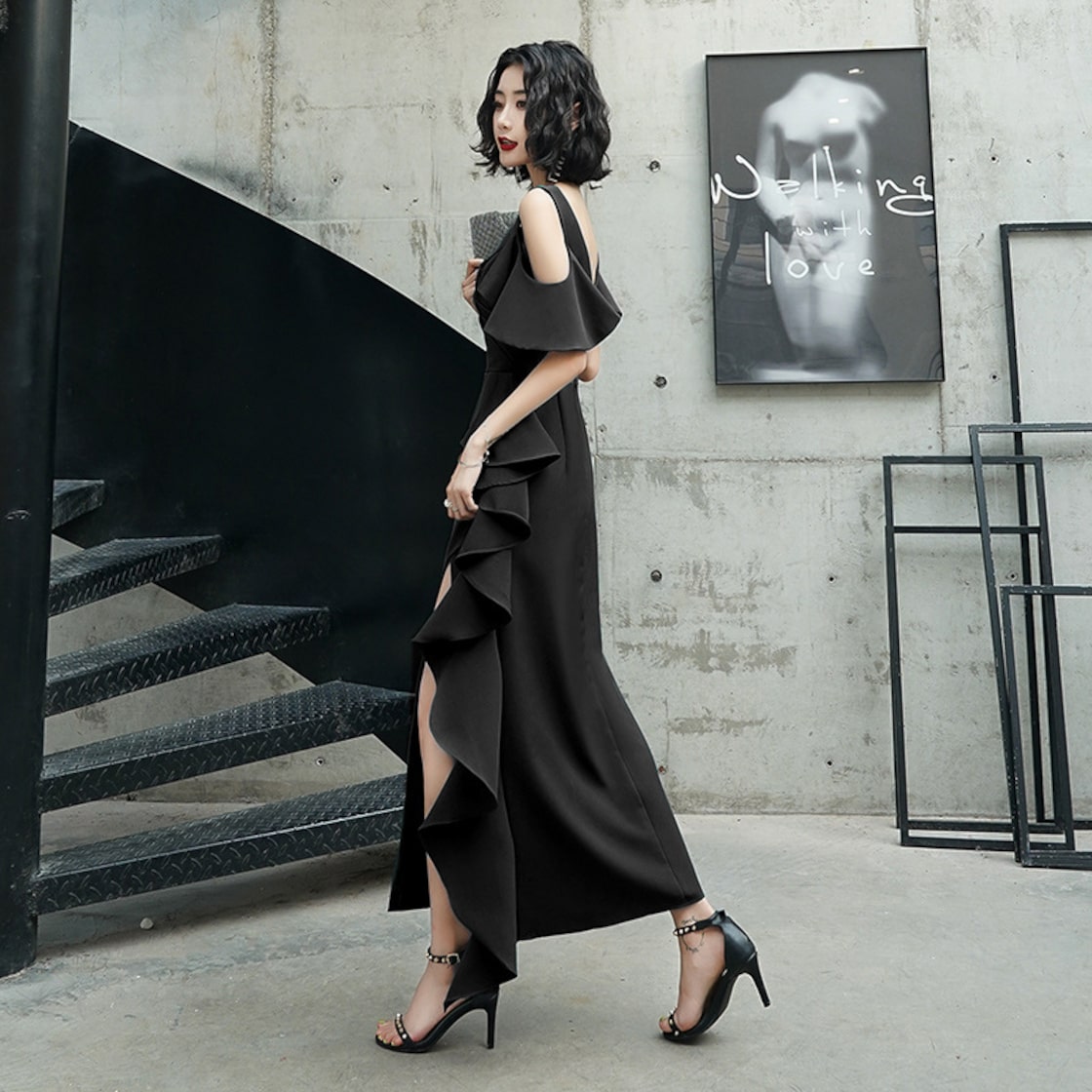 美品】パーティードレス フォーマル 結婚式 二次会 （美品】【最終  