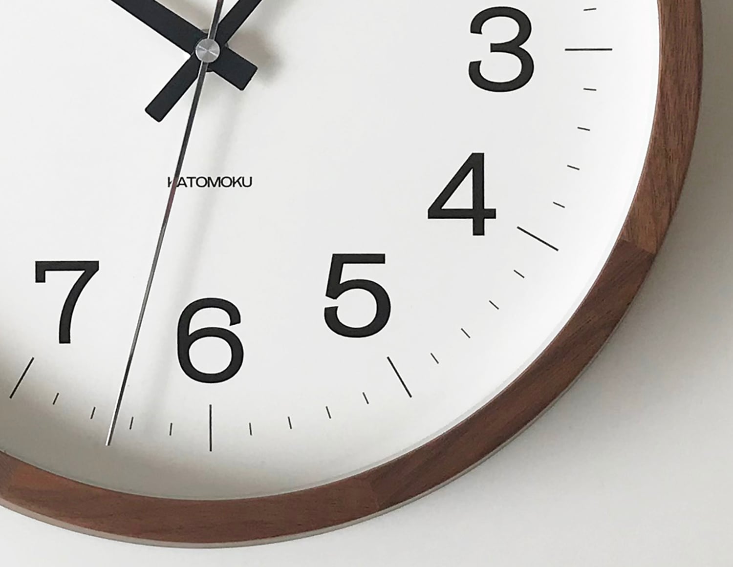 KATOMOKU muku clock 16 ウォールナット km-113WA 掛け時計 | 加藤木工