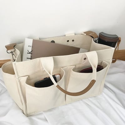 ベジバッグ トートバッグ ZARA ROSE BUD好きに ホワイト