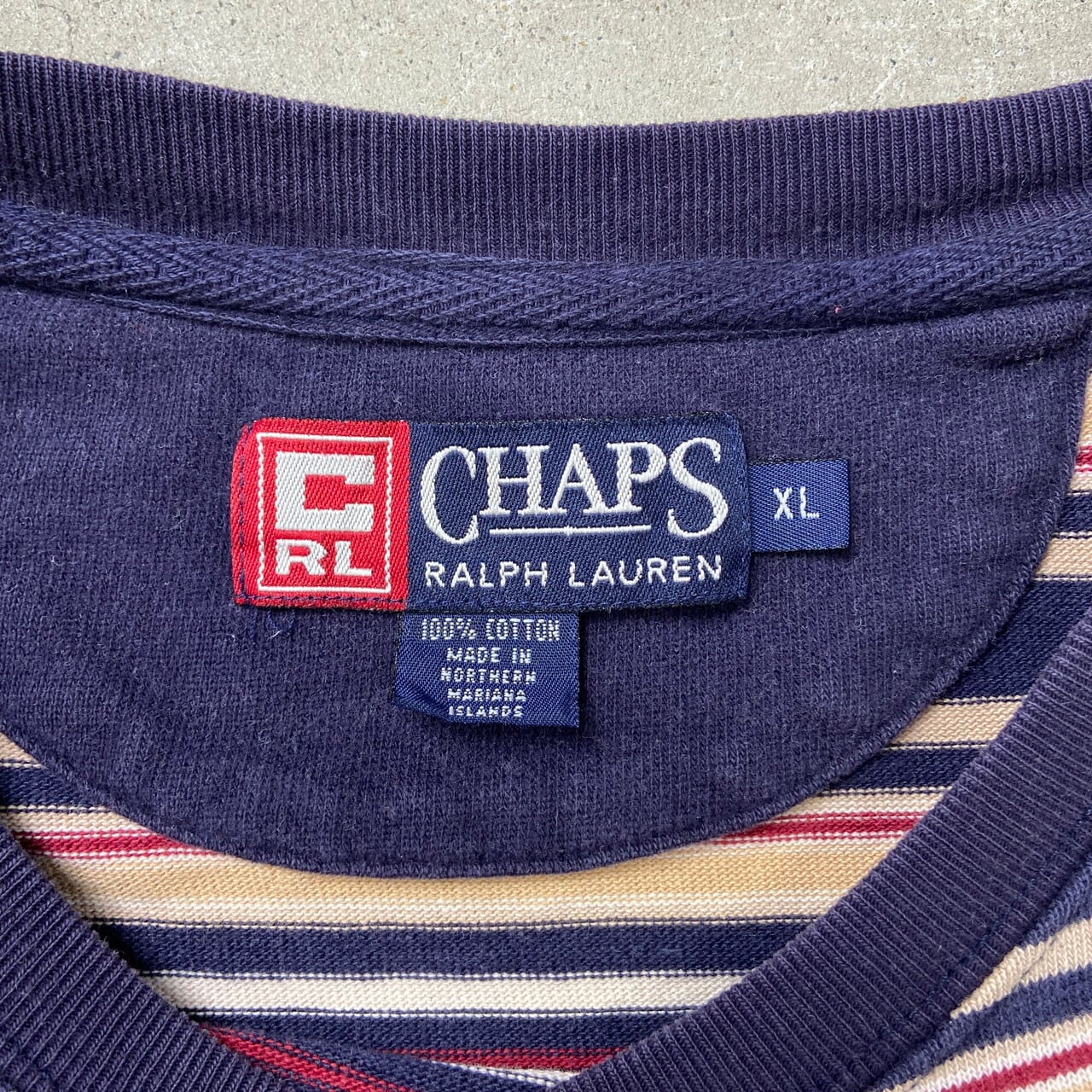 90年代 CHAPS Ralph Lauren チャップス ラルフローレン ボーダー 