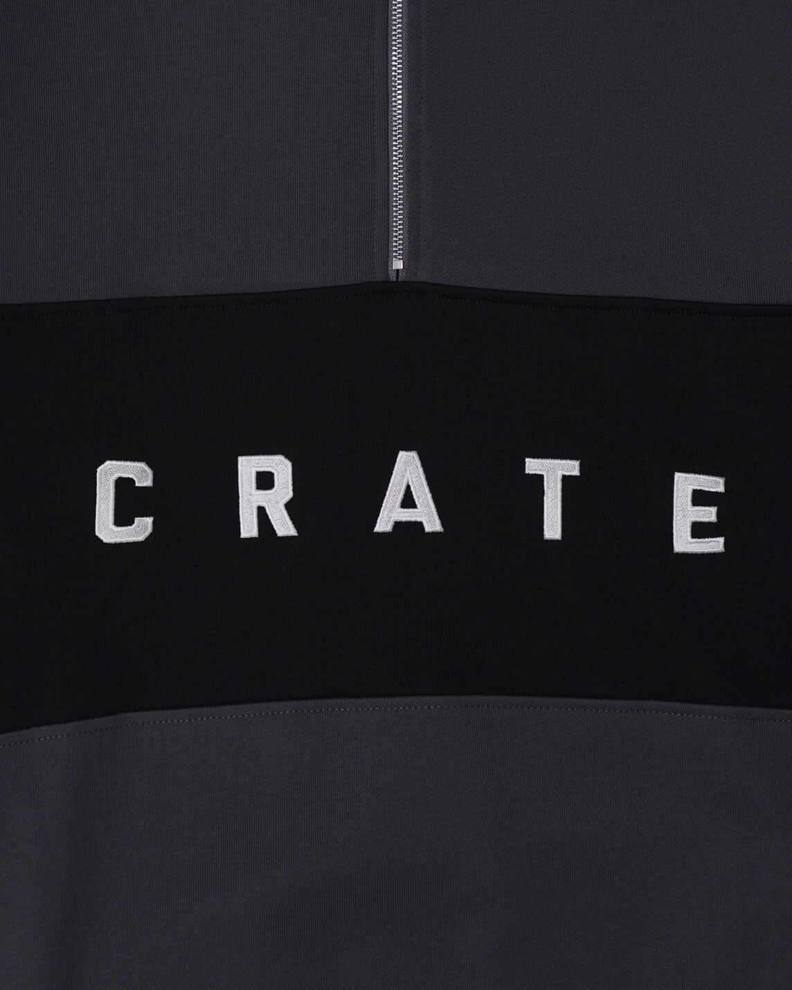 Wordline French Terry Quarter Zip BLACK | CRATE ATHLETICS