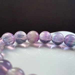 A64.夢かわ☆グラデーションフローライト ブレスレット