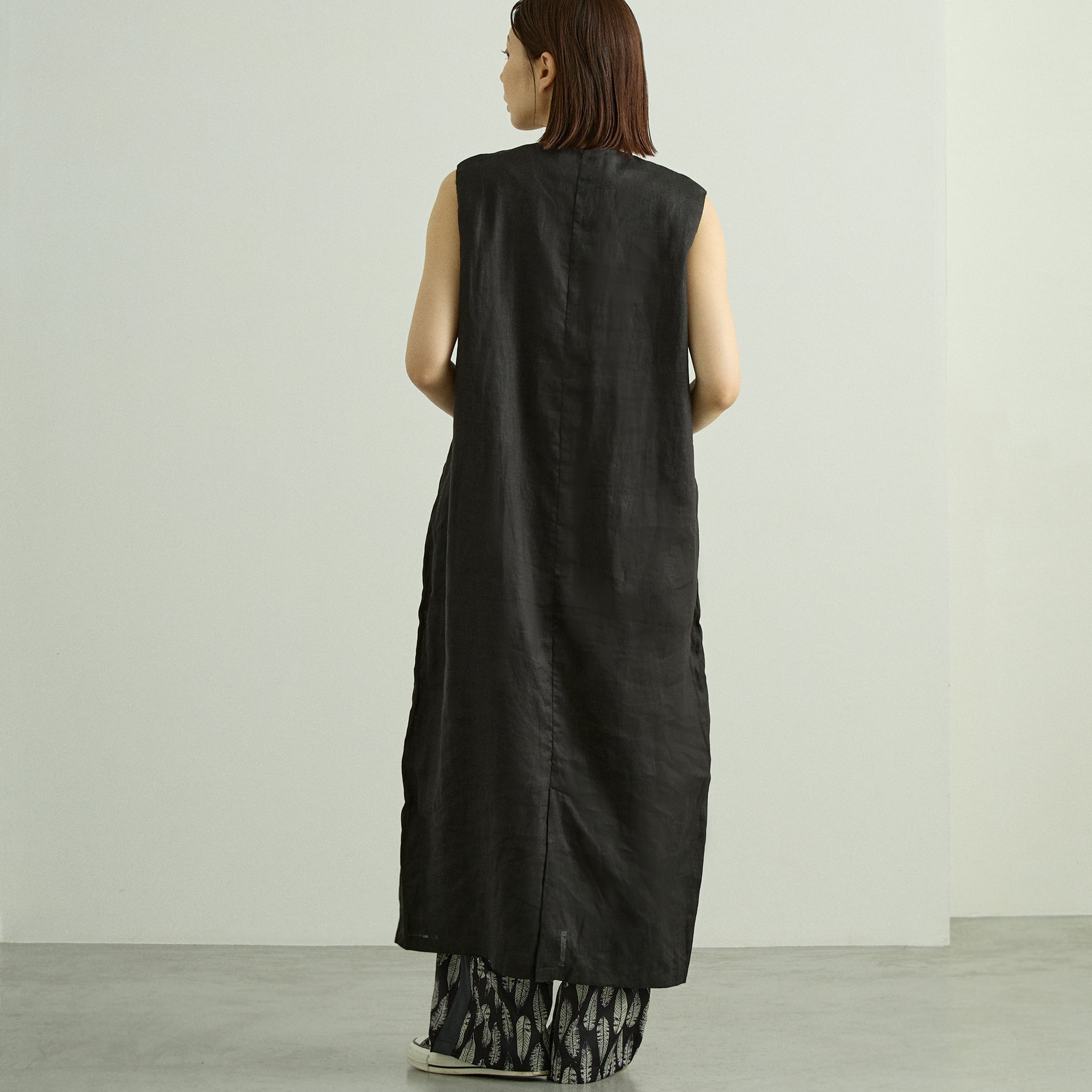リネン フロントタックワンピース｜2way | AUG ONLINE STORE 大人の