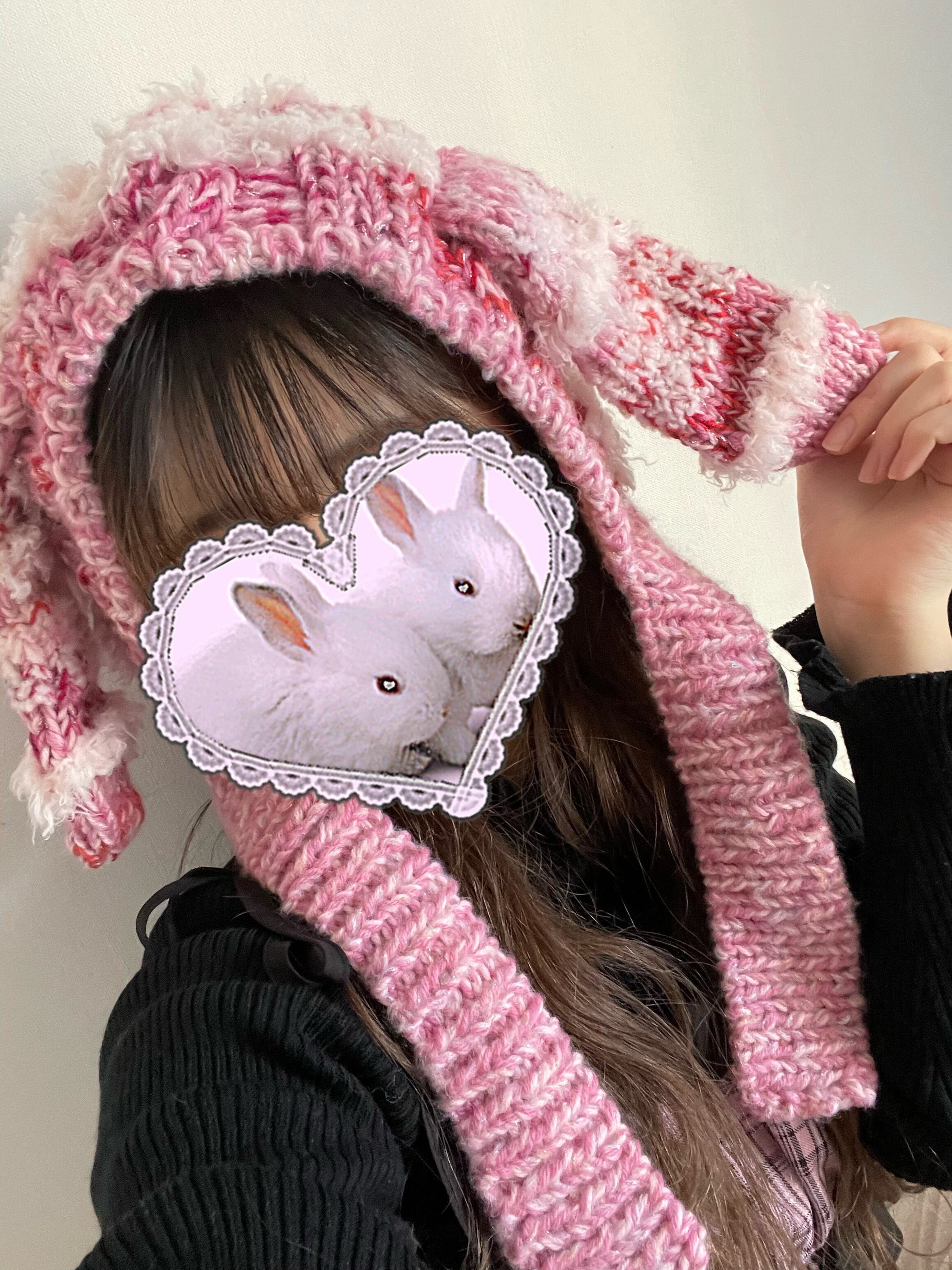 うさ耳ニット帽(ピンク) | KIRARI