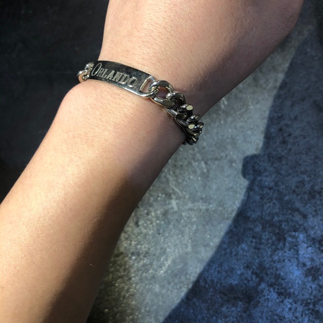VINTAGE "ORLANDO" id bracelet