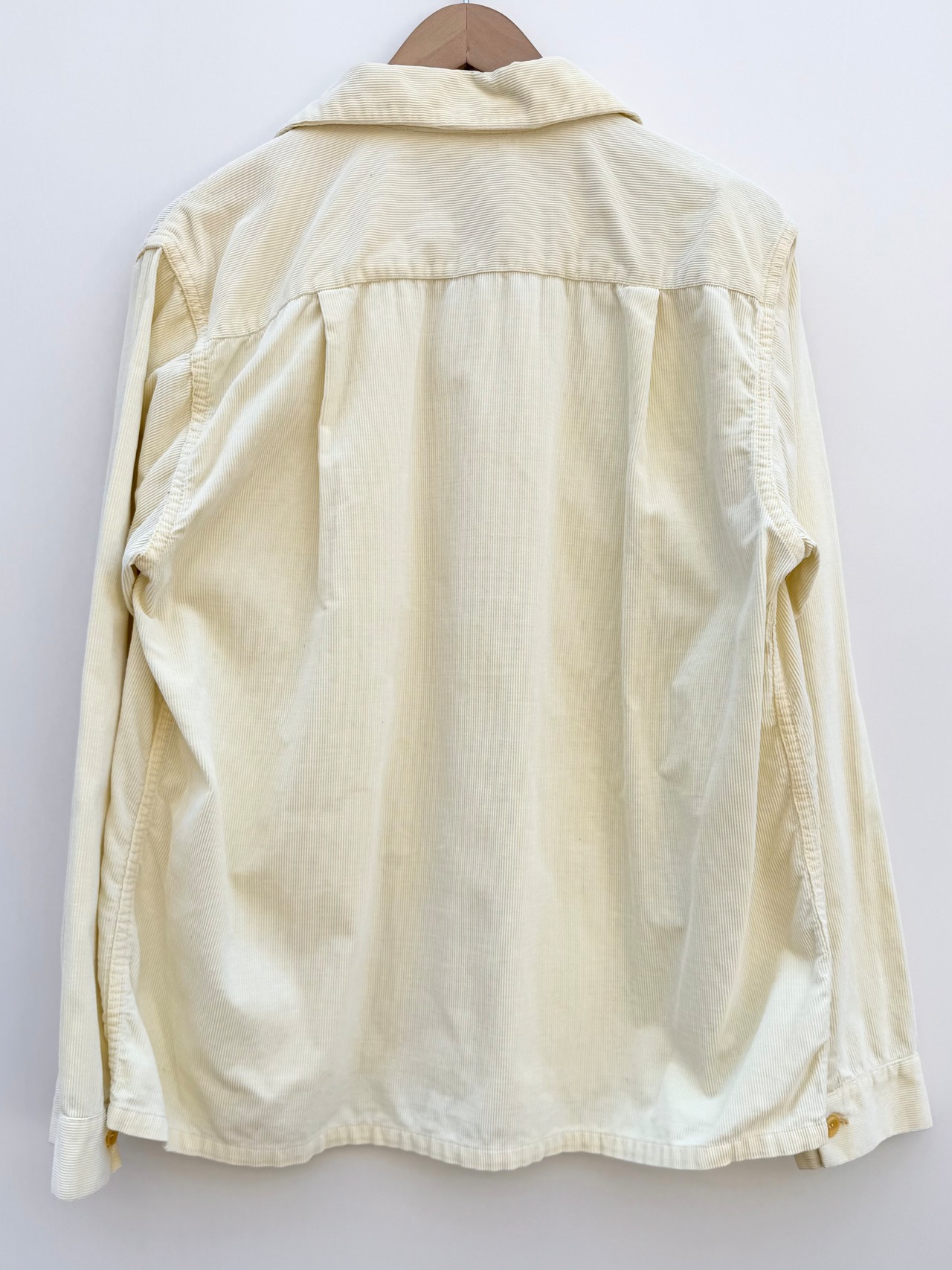 40〜50s CORDUROY OPEN COLLAR SHIRT Size M程