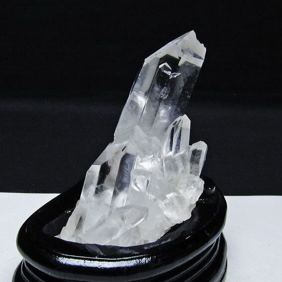 水晶 クラスター マダガスカル産 台座付属 水晶 原石 一点物 172-4315