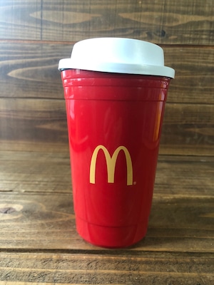 McDonald's PLASTIC TUMBLER ''RED"/マクドナルド タンブラー cafe コーヒーマグ USA