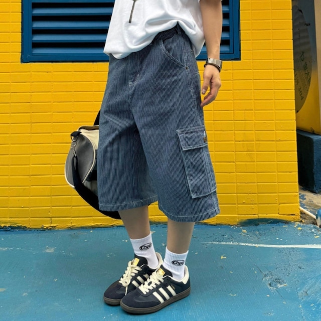 カモフラボリュームラインクロップドカーゴパンツ 1col   R01824