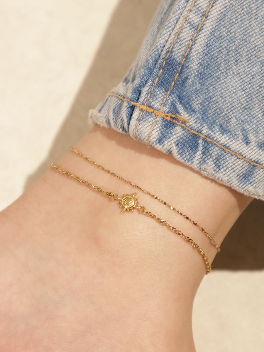 316L briller chain anklet #a20 | rani