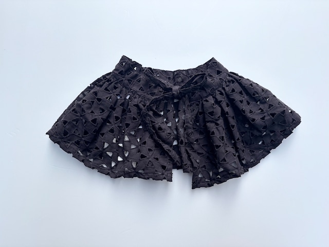 【26SS】&PAL(アンドパル)レースエプロン チャコール(free size)