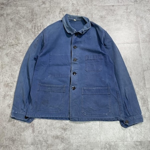 60s vintage サンフェード コットンツイル フレンチワークジャケット