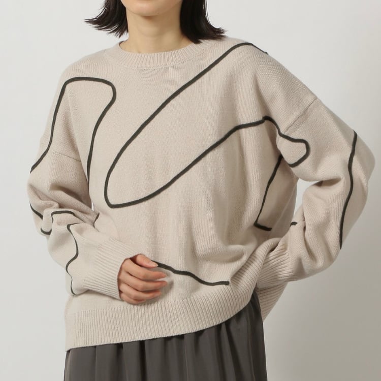 ラインアート クルーニット(2色)11140