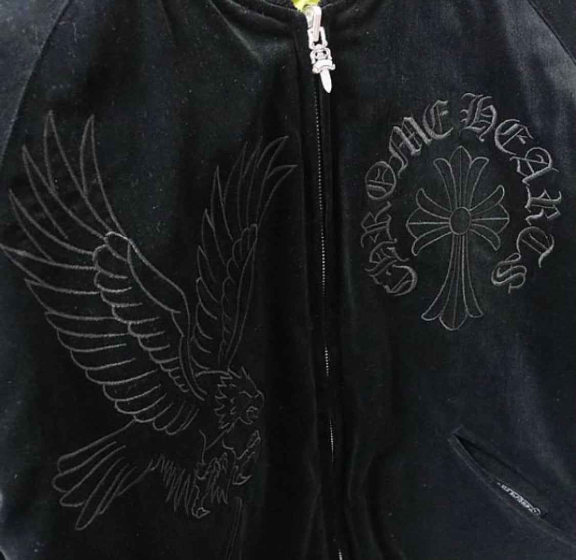 クロムハーツ chrome hearts スカジャン ブルゾン M ブラック