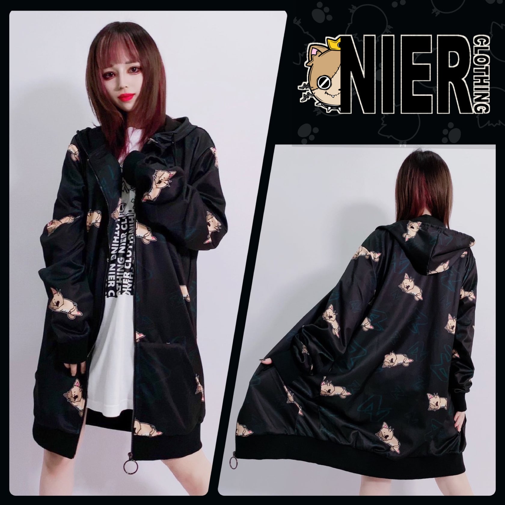 LONG LENGTH ZIP OUTER【ZZZミケ】 | NIER CLOTHING powered by BASE