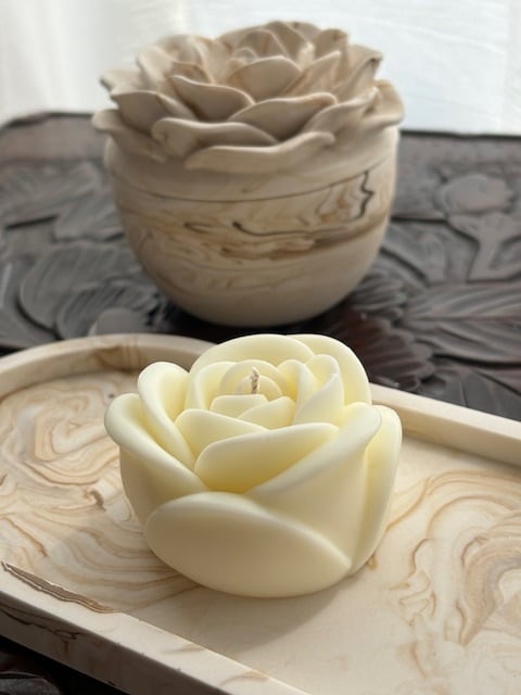 Rose Candle バラの形のソイキャンドル | OnKa Candle