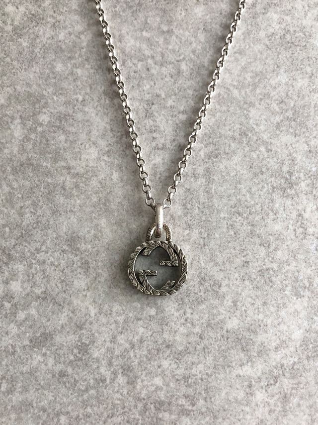 GUCCI グッチ アラベスク ネックレス シルバー インターロッキング 925 vintage ヴィンテージ オールド zpfi68