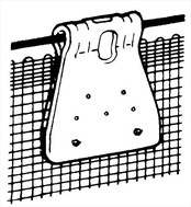 ダイオ ネット貼り専用 吊り金具 ダイオパンチ 10個入