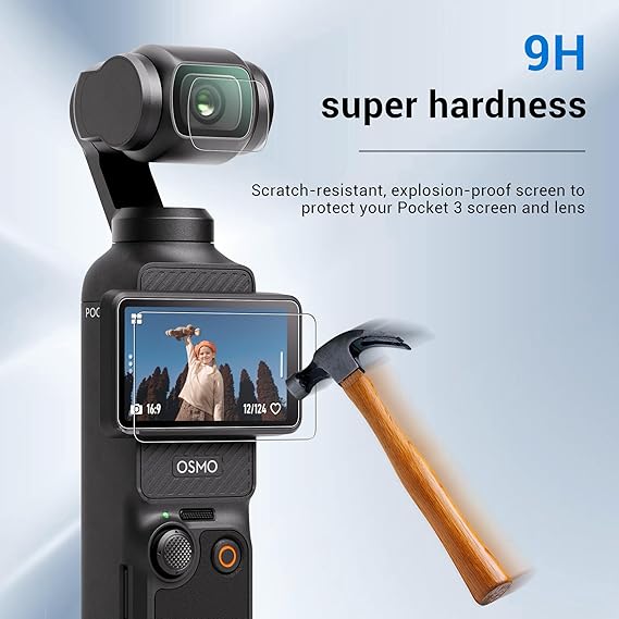 CYNOVA Osmo Pocket 3 ガラスフィルム (4枚セット)DJI Osmo Pocket 3