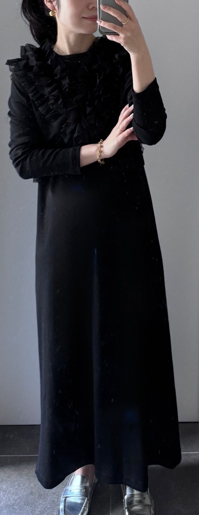 シンプルリブワンピース　全３色