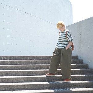 unseul　ウエスタンガーゼタックパンツ　＜カーキ＞