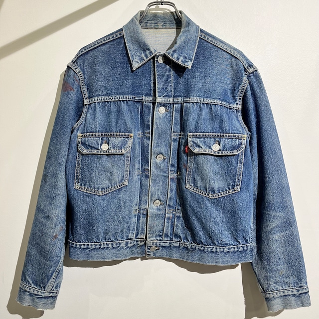 50s Levi's 507XX Denim Jacket 2nd 50年代 リーバイス 507XX デニムジャケット 2nd ハギ付き