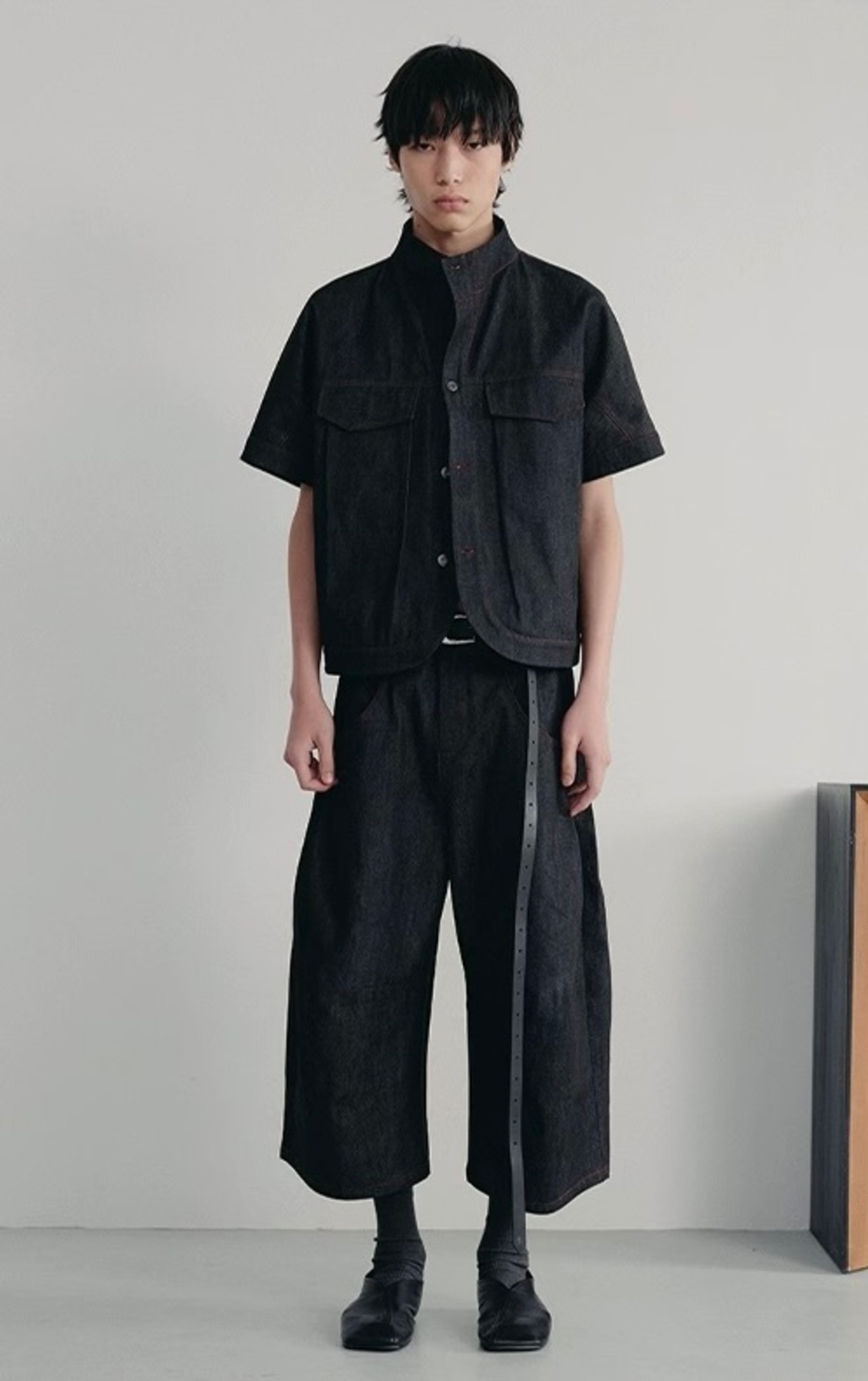 JCAESAR STUDIO Pleat denim Shorts