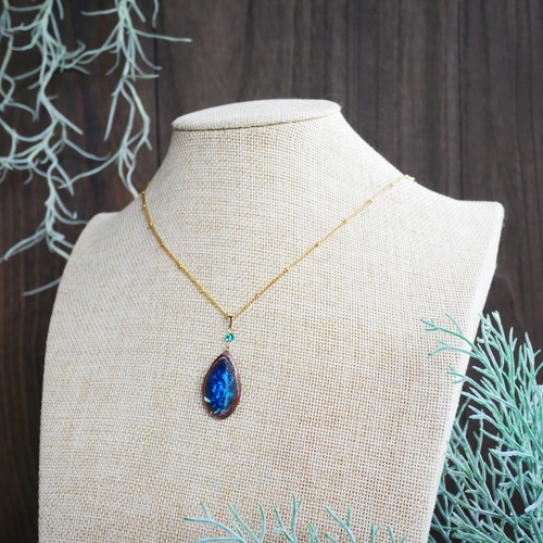 陶器ネックレス  みずたまりno.9 しずく