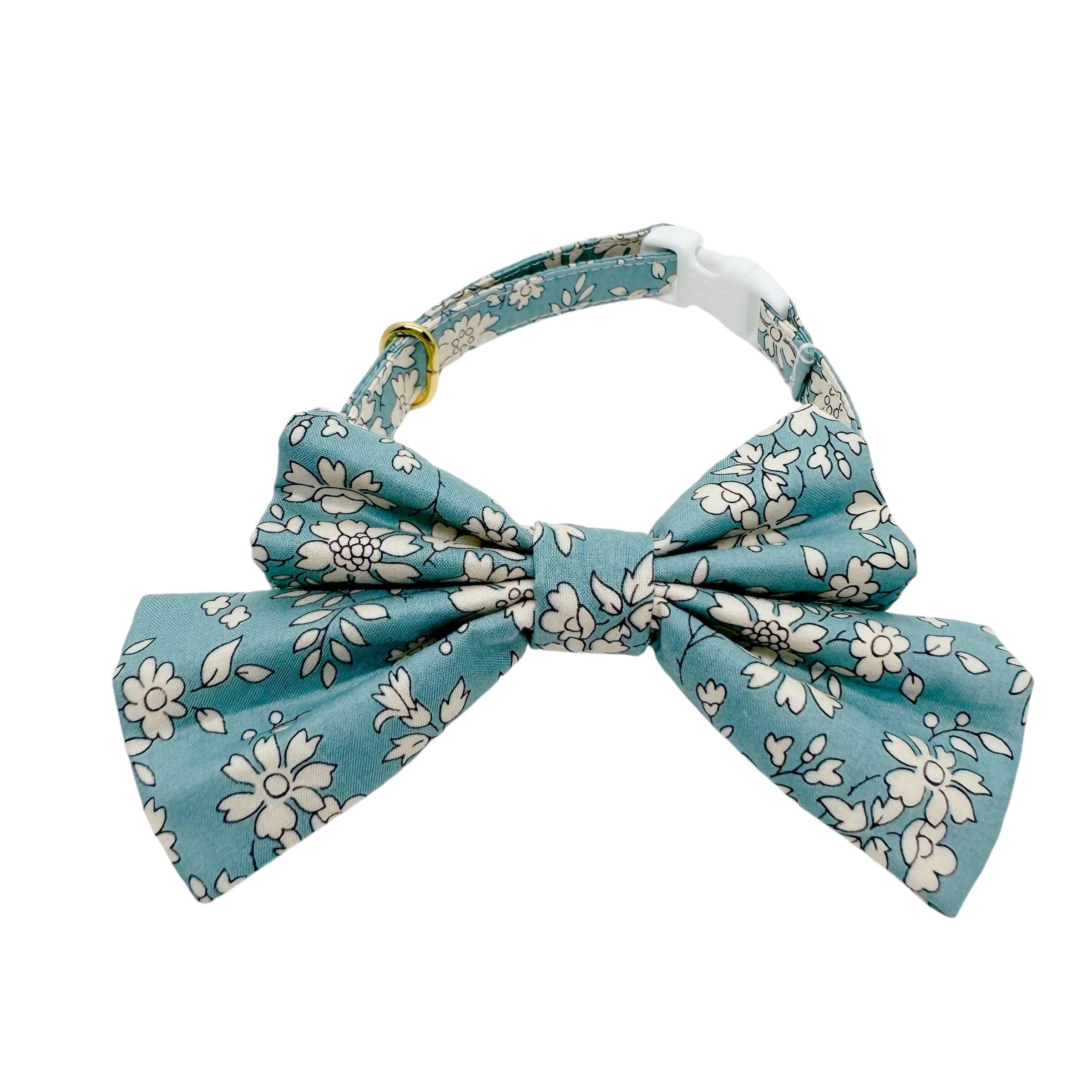 猫 犬 首輪 リバティプリント × Capel ラージリボン クラシックライト