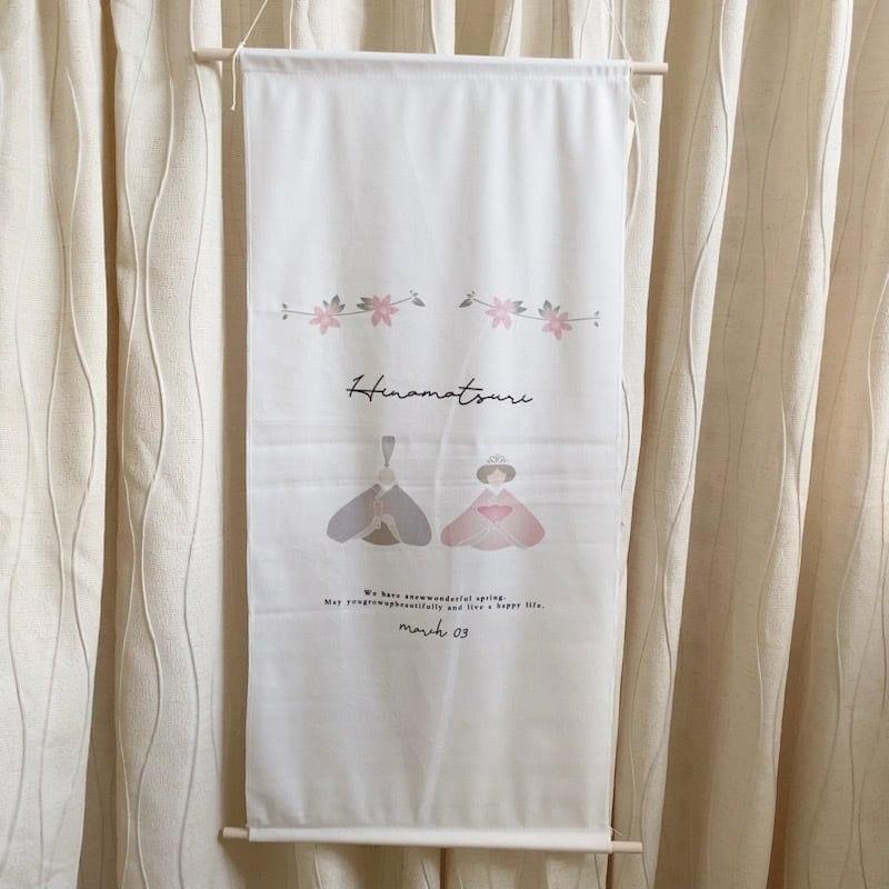 ひな祭りタペストリー