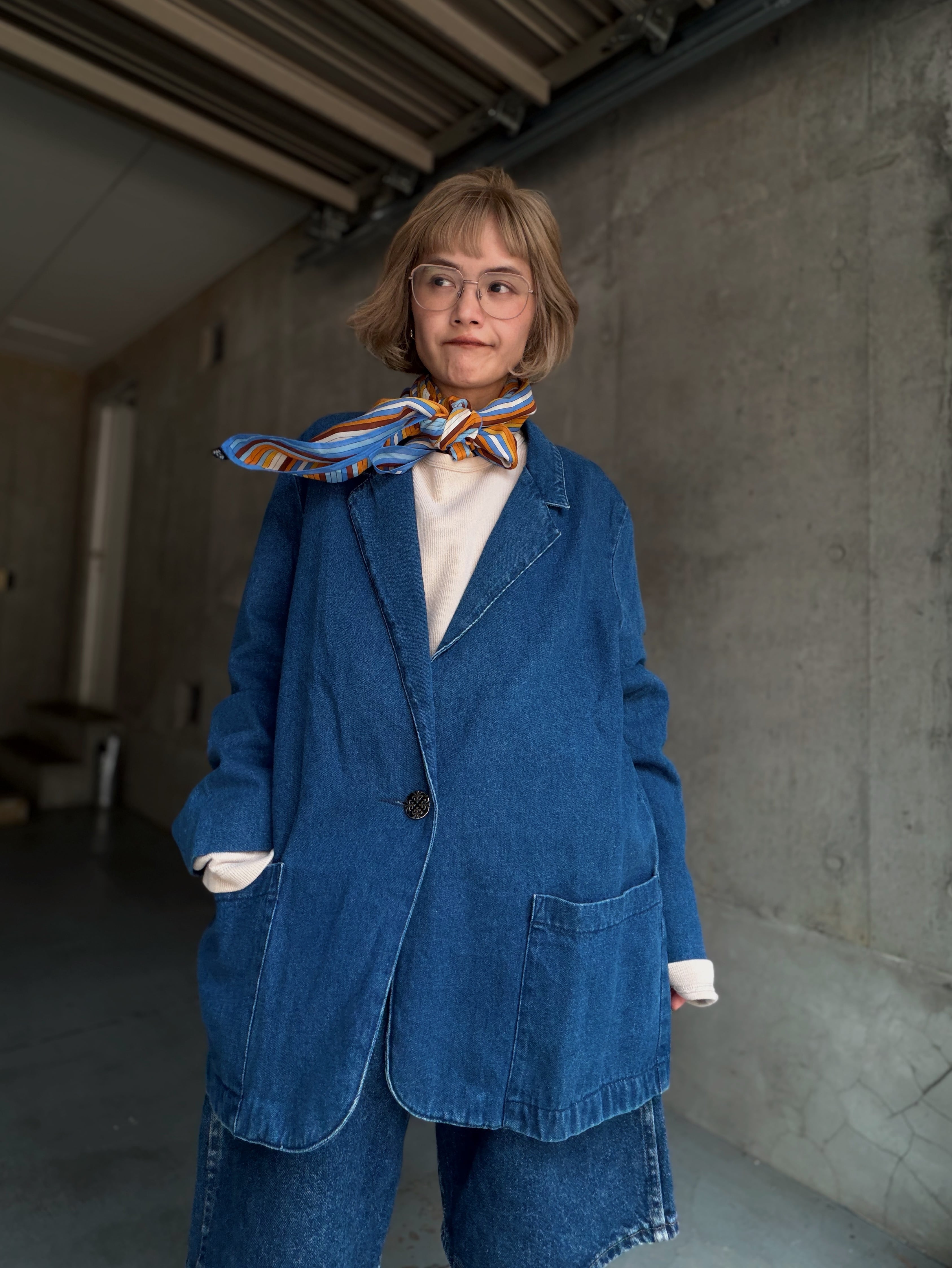 overlap.clothing ミリタリージャケット【MADE M43 CNポケット 遠州」ムラ糸バックサテン ミリタリージャケット / ジャケット・アウター