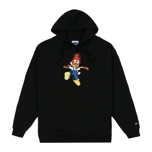 CLASSIC GRIP / STOMP MAN HOODY BLACK