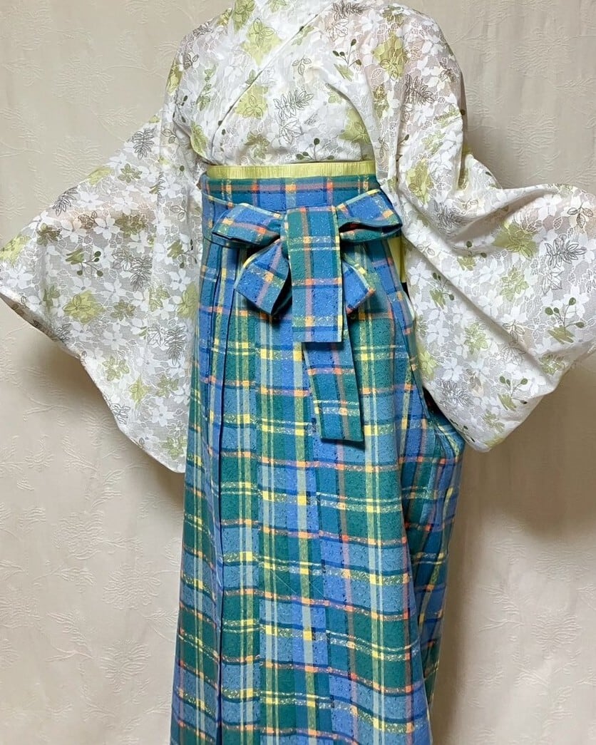 首里道屯織　半幅帯　首里花織半幅帯　薄い水色　かがり仕立サービス　綿１００％ 半幅帯：花織／首里道屯（ロートン）織・ベビーピンク