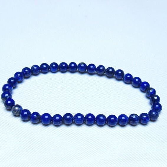 ラピスラズリ ブレスレット 5mm 一点物 メール便可 [M便 1/10] 111-48416
