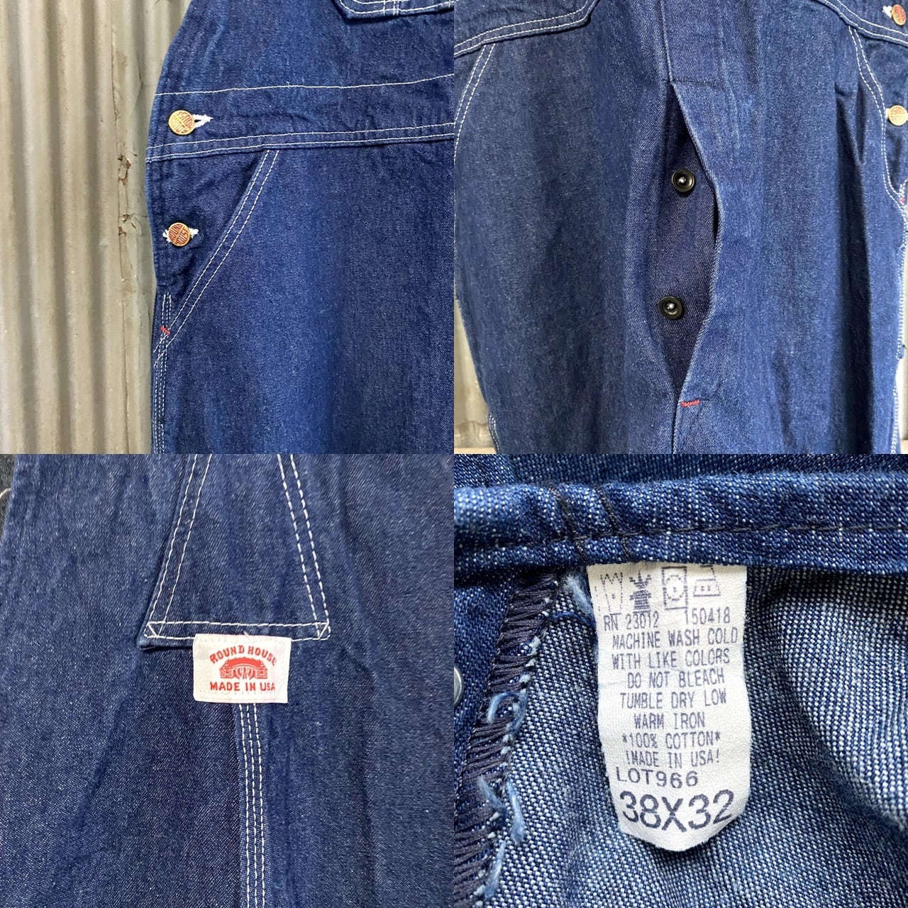 ビッグサイズ USA製 ROUND HOUSE ラウンドハウス 濃紺 デニム