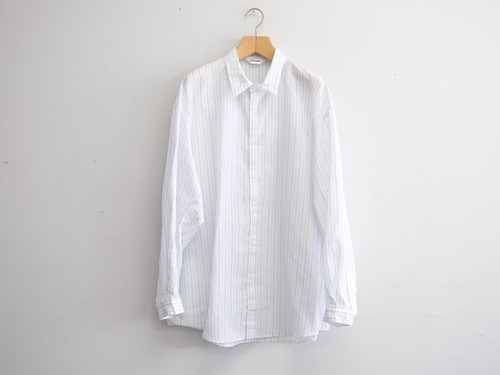 DIGAWEL” Oversized stripe shirt Blue “