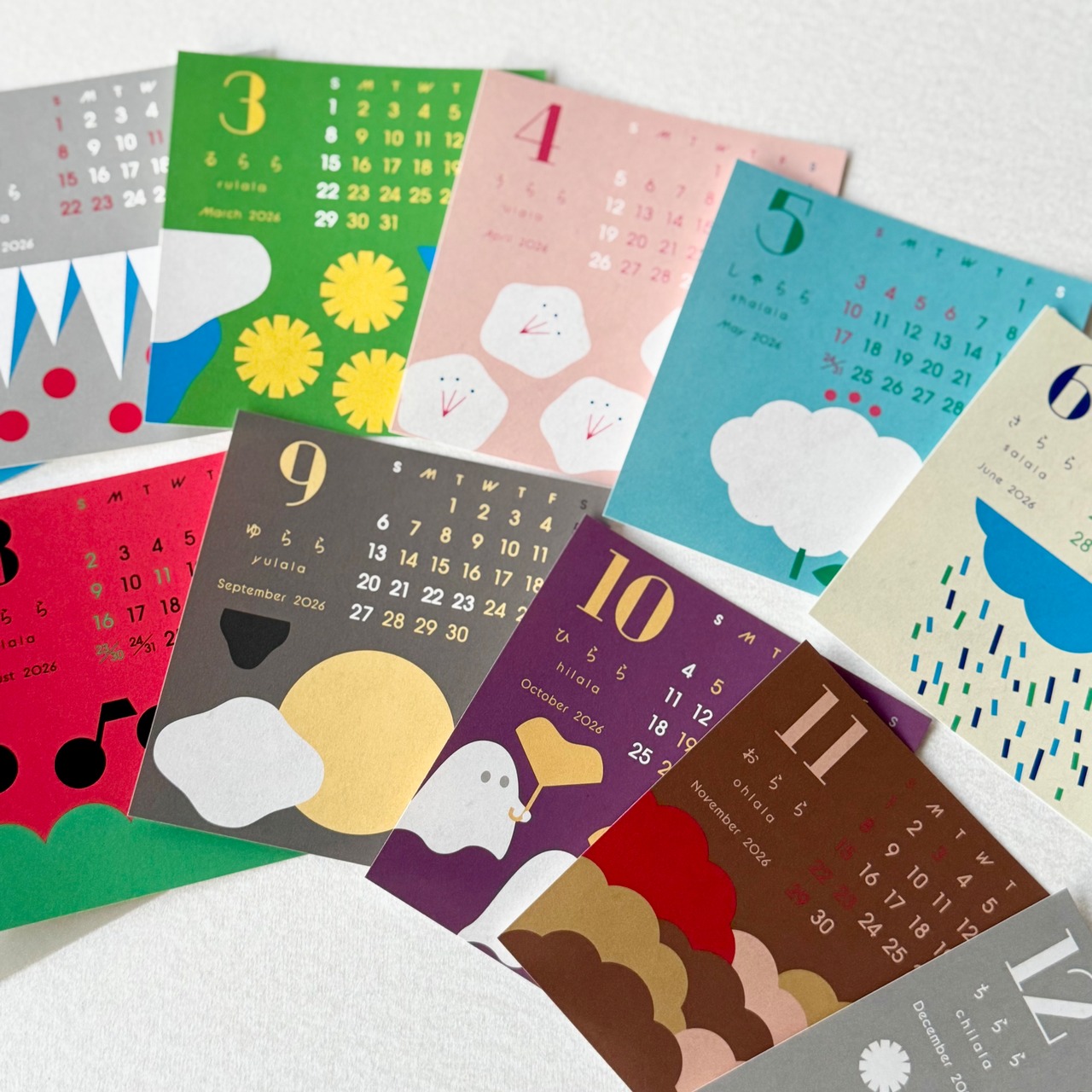 〈卓上タイプ〉ららら 2026 calendar・画像2