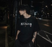 REVERSE LOGO TEE SHIRT_BLACK