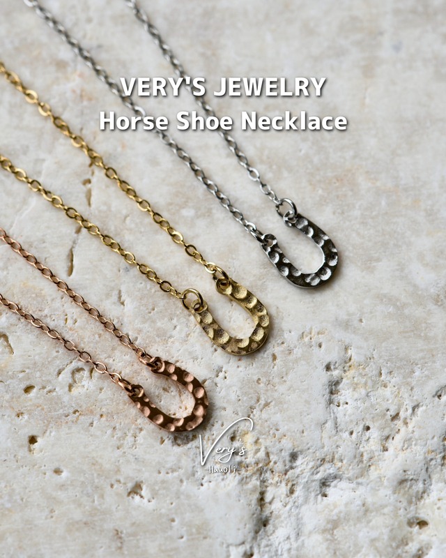 Horse Shoe Necklace 316L【チェーン付き】【Very's Jewelry】
