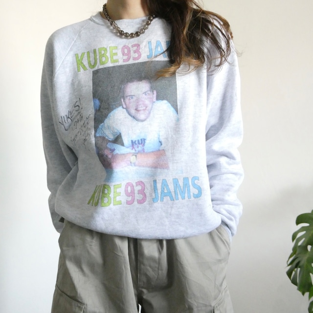 90s JERZEES raglan sweat made in U.S.A.