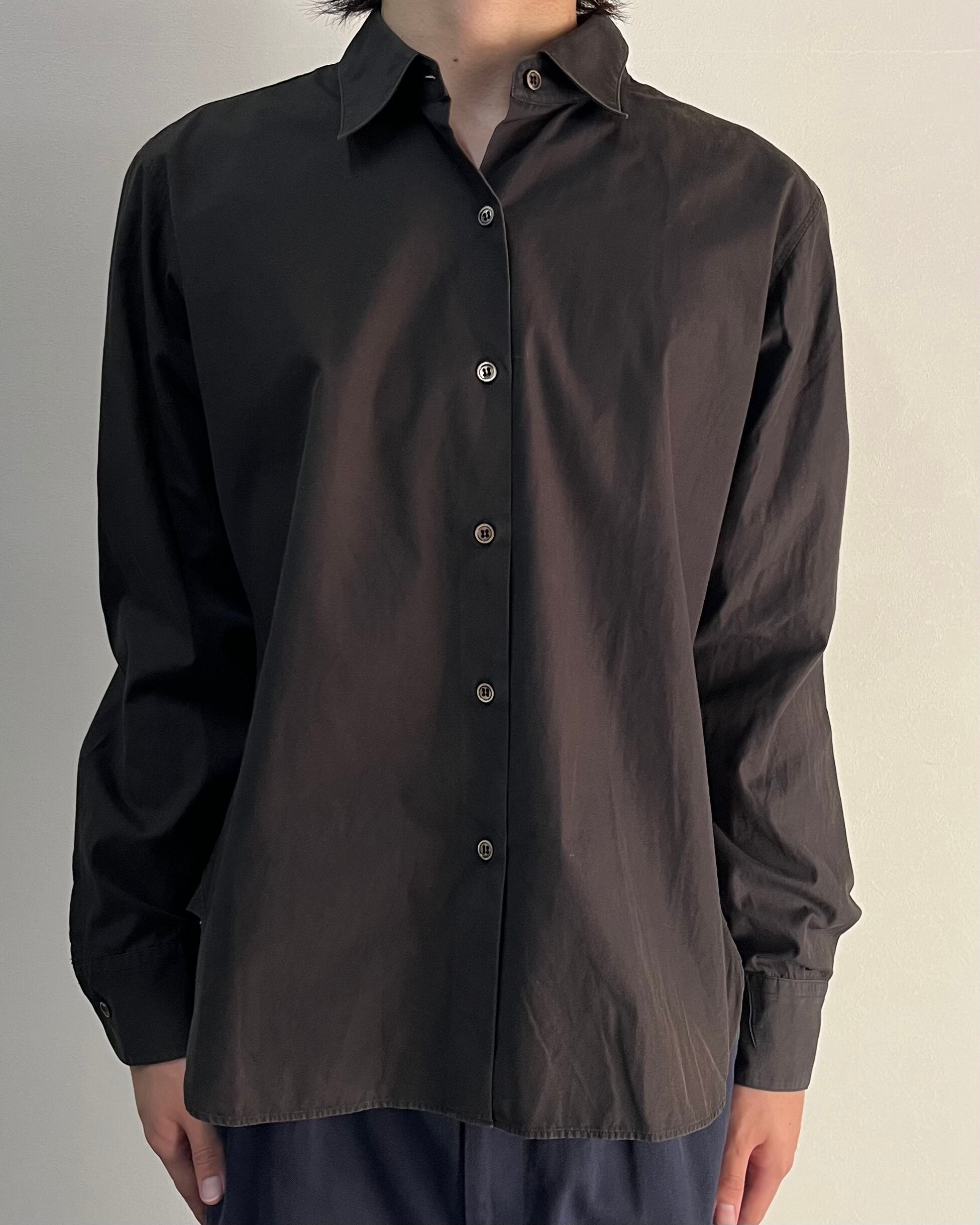 agnès b】basic black shirt | blendmarket