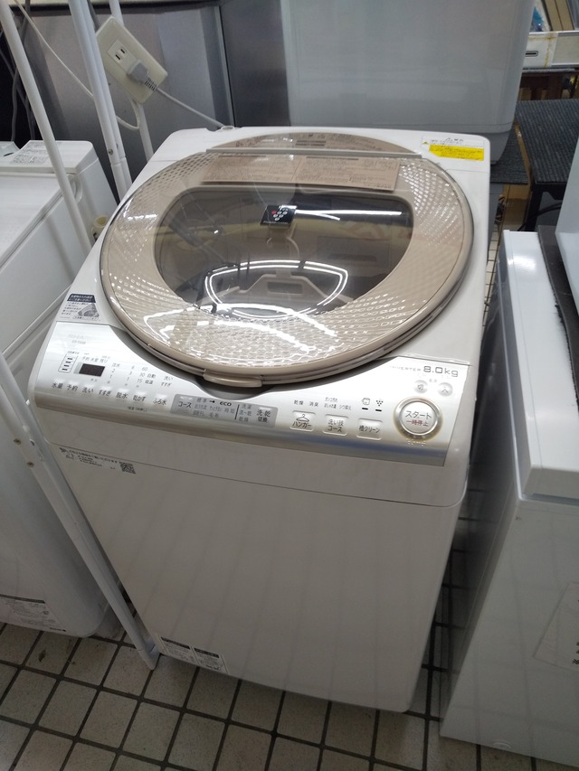階段配送不可 シャープ 洗濯乾燥機 8.0k ES-TX8B 2018