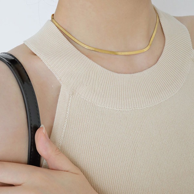 スネークボーンネックレス K0244