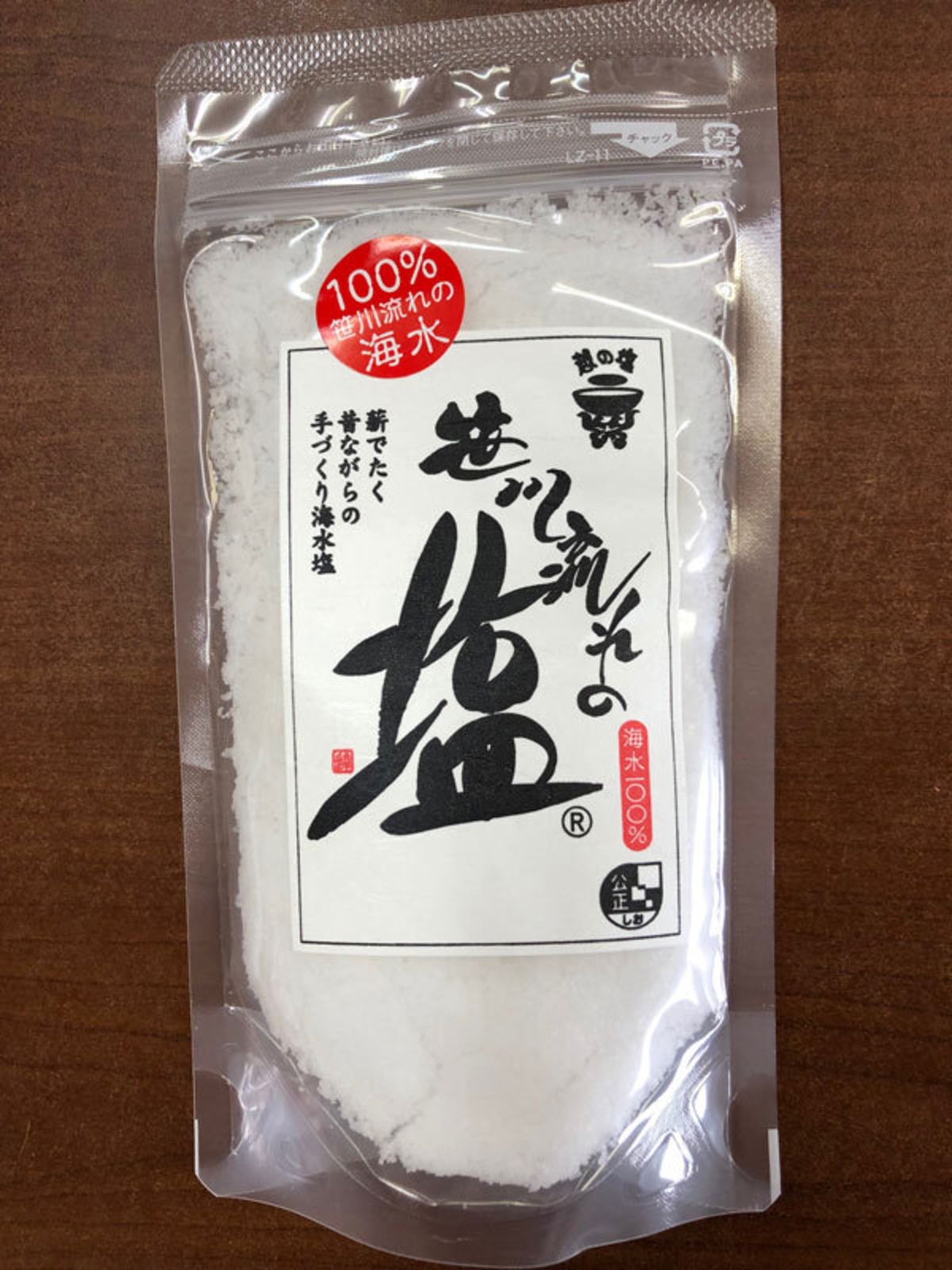 塩 日本海の塩 笹川流れの塩 150g 日本海企画 | 笹川流れ地魚処 天ぴ 