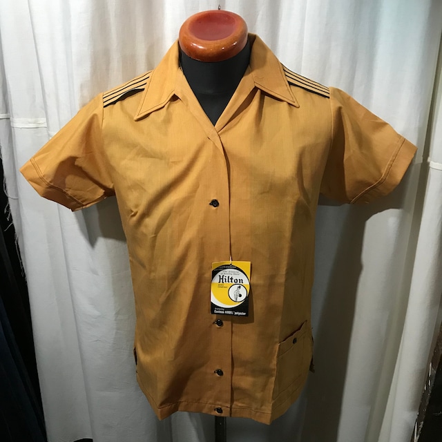 70's vintage Dead Stock Hilton ヒルトン 未使用品 ボウリングシャツ　レディース34