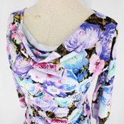 社交ダンス 衣装 スタンダード 上下セット ツーピース レッスンウェア パーティ衣装 ブラック系 パープル系 ICHIOKU イチオク 紫 黒 青 緑 白 花柄 ピンク系 ホワイト系 グリーン系 ブルー系 伸縮性 丈夫 花柄デザイン おしゃれ フェミニン コスチューム セットアップ 耐久性 普段着 トレーニング ダンス発表会 夏服 秋服 レディース ユニーク スタイル 高品質 ルームウェア 使いやすい 軽量